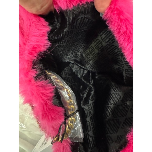 Kurt Geiger London Rainbow Velvet Faux Fur Christmas Stocking#230 - Picture 5 of 8